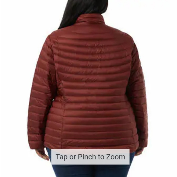 32 Degrees Goose Down Puffer Jacket Lightweight Coat Full Zip No Hood NEW - Picture 4 of 7